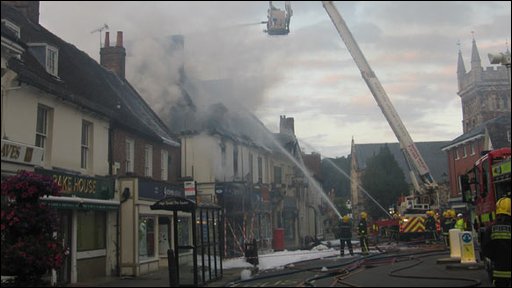 Fire Wimborne Today: Emergency Services Respond to Large Blaze Breaking Out in Dorset Town as Residents Urged to Avoid Area Immediately