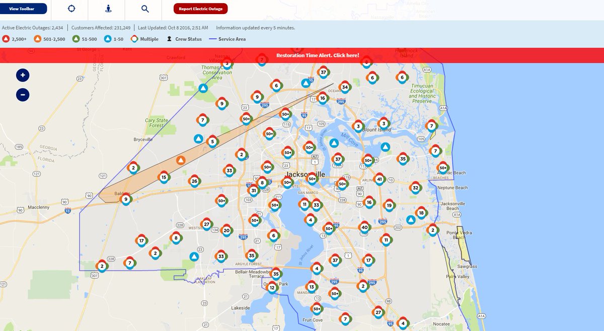 JEA Power Outage Today: Thousands Without Electricity as Crews Work to Restore Service Across Jacksonville, Florida Following Severe Weather and Infrastructure Issues