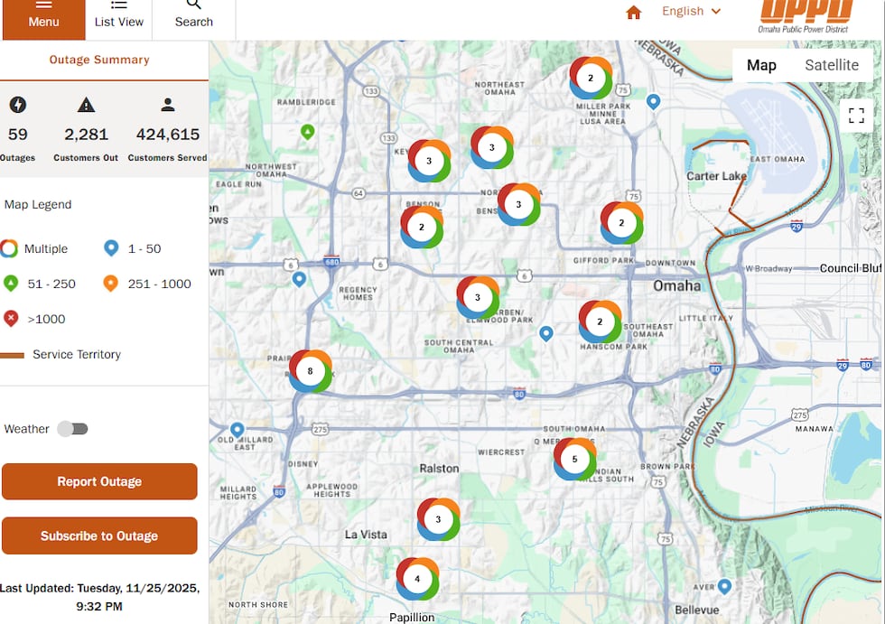 OPPD Outage Updates: Latest Status on Electricity Restoration for Omaha Residents Today